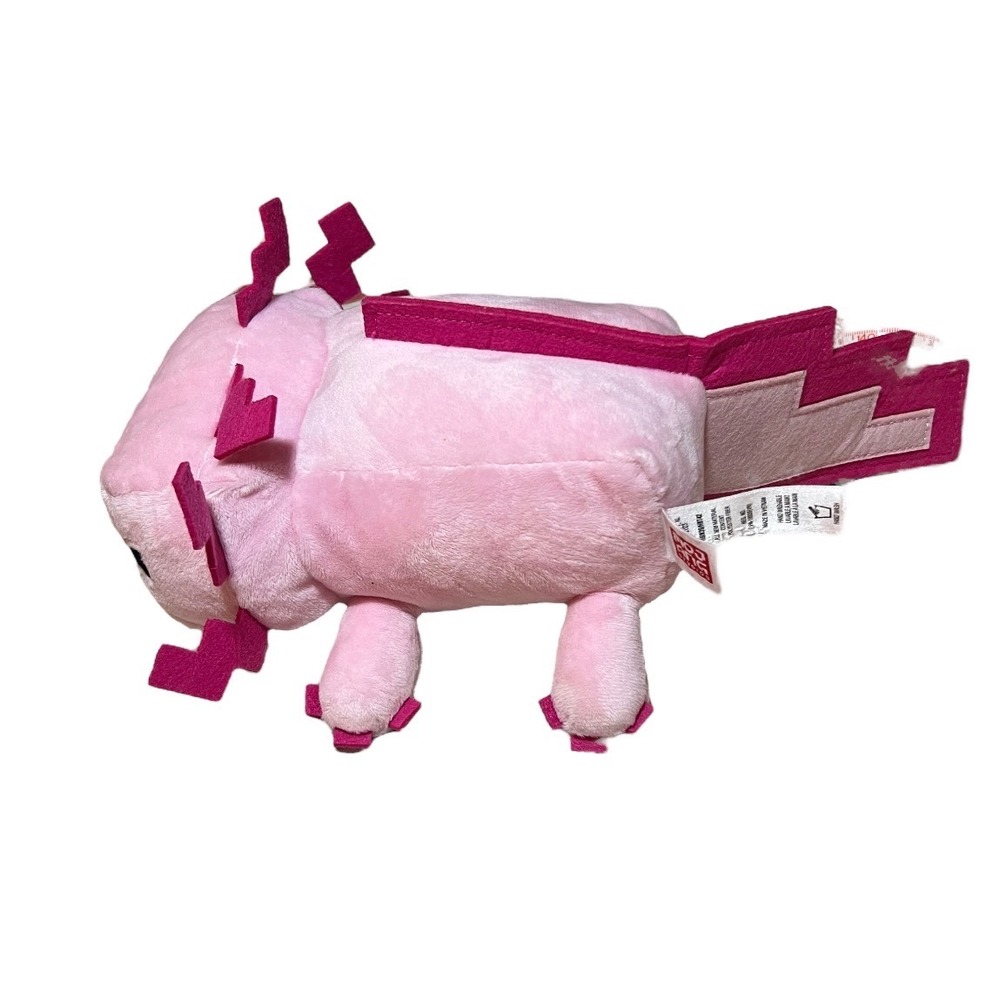 Minecraft Mojang Pink Axolotl 13" Plush Plushie Stuffed Animal Mattel Toy